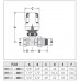 Caleffi 221 Termostatický ventil radiátorový priamy DN20 - 3/4" PN10, Tmax 100°C