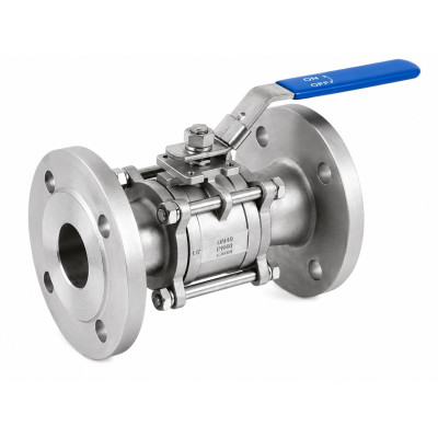 INOX 3-DIELNY GUĽOVÝ KOHÚT AISI 316, PN40, DN65