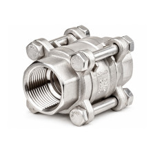 NEREZ 3-dielna spätná klapka 1/2" AISI316 PN40