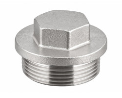 NEREZ Zátka s obrubou - DIN 910 - 5/4" AISI316