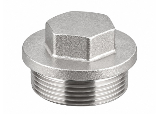 NEREZ Zátka s obrubou - DIN 910 - 1/2" AISI316