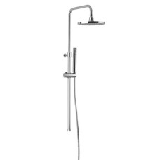 Sprchová stĺpik CORNELI na pripojenie k batérii CE10S, hlavová sprcha, ručná sprcha, chróm