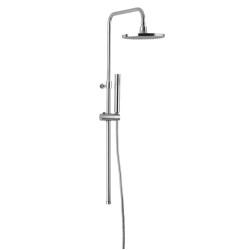 Sprchová stĺpik CORNELI na pripojenie k batérii CE10S, hlavová sprcha, ručná sprcha, chróm