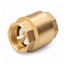 Mosadzná spätná klapka DN15 - 1/2" PN16 - plastový plavák s pružinou Mosadzná spätná klapka DN15 - 1/2" PN16 - plastový plavák s pružinou