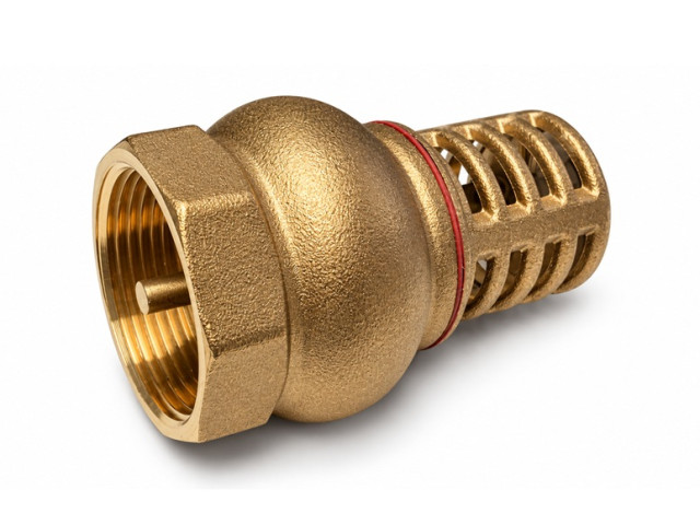 Mosadzný sací kôš 5/4" PN10, s mosadzným plavákom