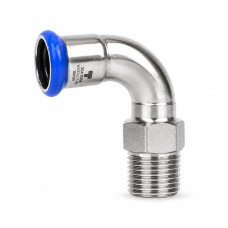 TAVINOX Oblúk 90° s vonkajším závitom 15x1/2" AISI 316L PN16 TAVINOX Oblúk 90° s vonkajším závitom 15x1/2" AISI 316L PN16