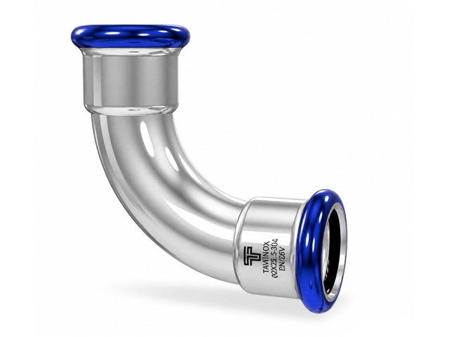 TAVINOX Oblúk 90° FF 18mm AISI 316L PN16