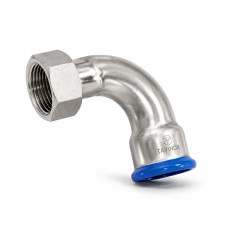 TAVINOX 90° oblúk s prevlečnou maticou 18x1/2" AISI 316L PN16
