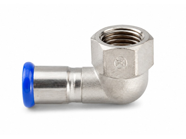 TAVINOX Koleno 90° s vnútorným závitom 22x1/2" AISI 316L PN16