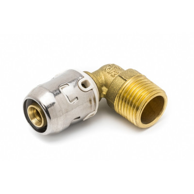 PUSH-FIT PEXAL koleno s vonkajším závitom 16x1/2" PN10