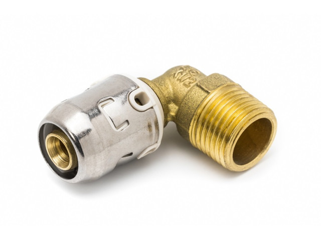 PUSH-FIT PEXAL koleno s vonkajším závitom 20x1/2" PN10