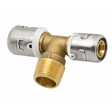 PUSH-FIT PEXAL T-kus s vonkajším závitom 16x1/2"x16 PN10