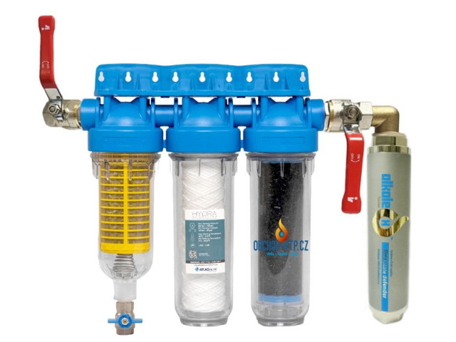 IPS ALKALEX™ Home - HYDRA TRIO SET 3/4", zmäkčovač vody - VERTIKÁLNY IPS ALKALEX™ Home - HYDRA TRIO SET 3/4", zmäkčovač vody - VERTIKÁLNY