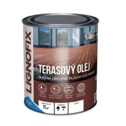 Lignofix Terasový olej antik sivý 5 l