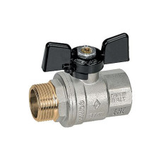 OREGON Guľový kohút 1/4" MF Motýľ, PN40, -20°C +185°C