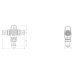 ESBE VTS 552 Termostatický zmiešavací ventil 3/4" (50°C - 75°C) Kvs 3 m3/h