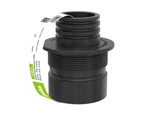 Geboflex - kombinovaný adaptér (75 / 70mm na 50 / 40mm), do 0,5 bar, TPE