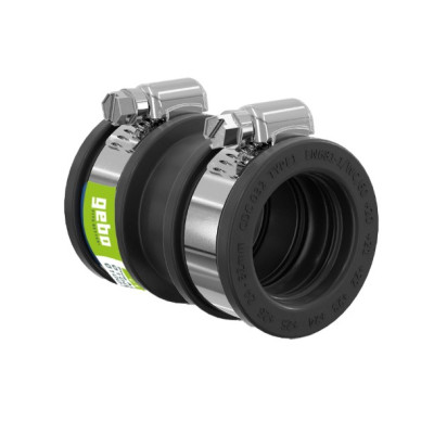 Geboflex - Prechodový adaptér 1, (50-65 mm) na 0,6 bar, EPDM / V2A