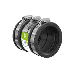 Geboflex - Prechodový adaptér 2, (65-76 mm) na 2,5 bar, EPDM / V2A