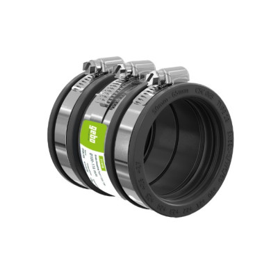 Geboflex - Prechodový adaptér 2, (65-76 mm) na 2,5 bar, EPDM / V2A
