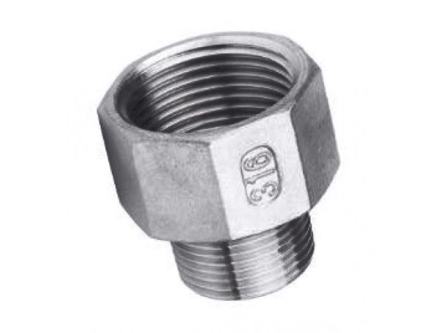 NEREZ Obrátená redukcia 1/4" x 3/8" AISI 316 Tmax 220°C