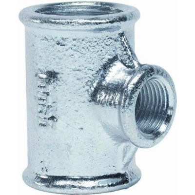 Pozink T-kus redukovaný 1" x 3/4" x 1"