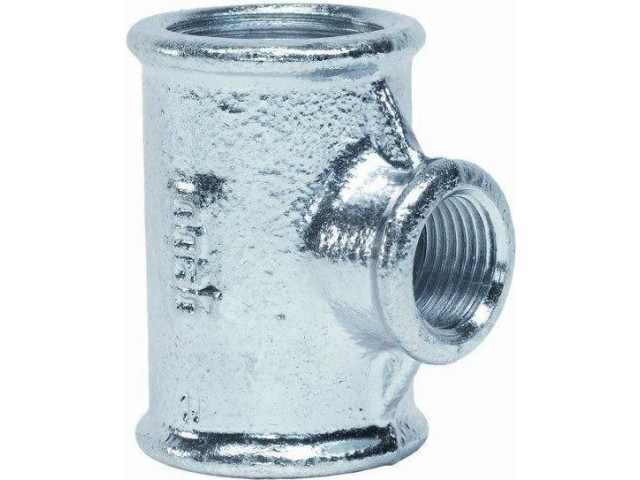 Pozink T-kus redukovaný 5/4" x 1" x 5/4"