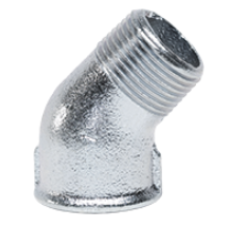 Pozink koleno 45° MF 3/8" 