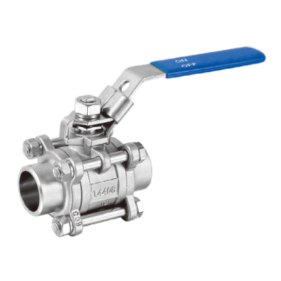 Trojdielny guľový kohút NEREZ 3/8" PN63