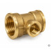 Mosadzný T-kus redukovaný FFF 3/4" x 1/2" x 3/4" PN16