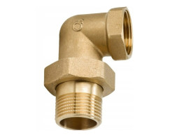 Mosadzný holendr rohovy 1" MF – kónické tesnenie (PN16)