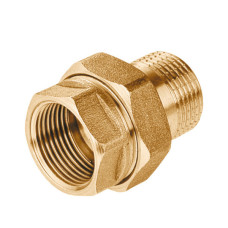 Mosadzný holendr priamy 1/2" MF – kónické tesnenie (PN16)