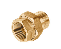 Mosadzný holendr priamy 1/2" MF – kónické tesnenie (PN16)