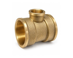 Mosadzný T-kus redukovaný FFF 3/4" x 1/2" x 3/4" PN16