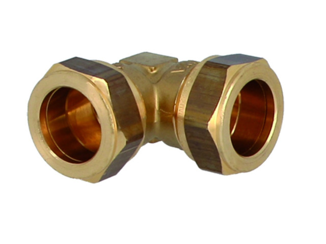 Mosadzné svorné koleno 10 mm