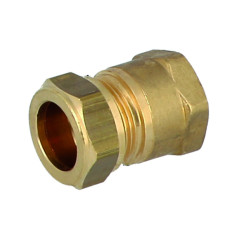 Mosadzný svorný prechod s vnútorným závitom 3/4" x 14 mm