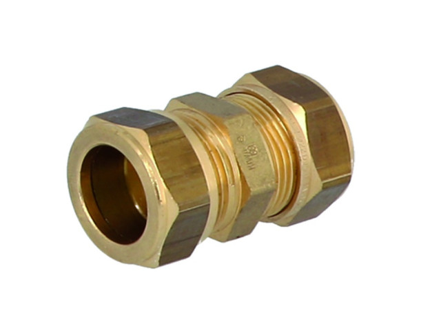 Mosadzná zverná spojka 10 mm x 10 mm
