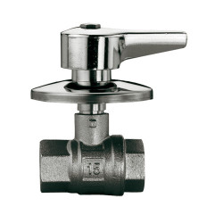 Guľový kohút 1/2" POD OMIETKU, chróm, PN16