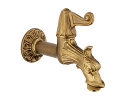 Záhradný ozdobný kohút 1/2 ", antická mosadz (6001)