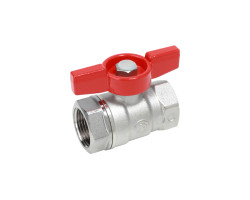 Guľový kohút GIACOMINI R251D FF1/2“ so závitom, motýlik, voda, mosadz/chróm
