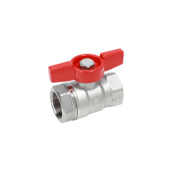 Guľový kohút GIACOMINI R251D FF3/4“ so závitom, motýlik, voda, mosadz/chróm