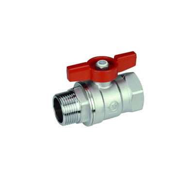 GIACOMINI R254D guľový kohút FM1/2" závitový, motýľ, voda, mosadz/chróm