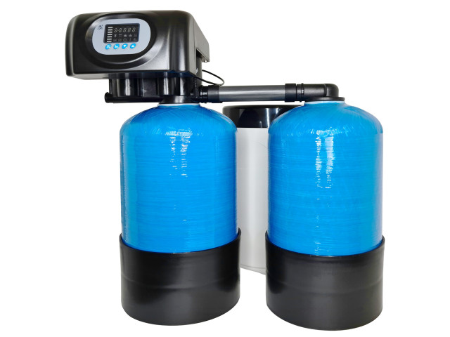 Dvojmodulový priemyselný zmäkčovač vody HydroSoft Duplex 1,0 m³/h  1"