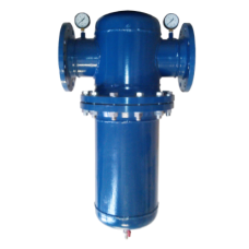 Prírubový priemyseľný filter DN80 s vypúšťacím ventilom 1/2"