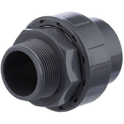 PVC Rozobratelný spoj s vonkajším závitom 63mm x 2"