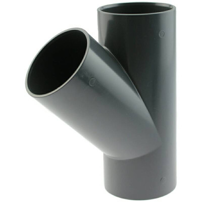 PVC T-kus 45° 63mm PN16