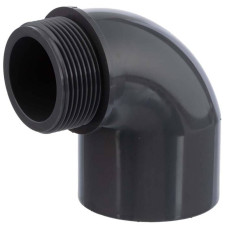 PVC koleno 90° s vonkajším závitom 63 mm x 2"