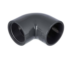 PVC koleno 90° s vnútorným závitom 63 mm x 2"