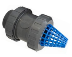 PVC spätná klapka 50 mm so sacím košom PN16