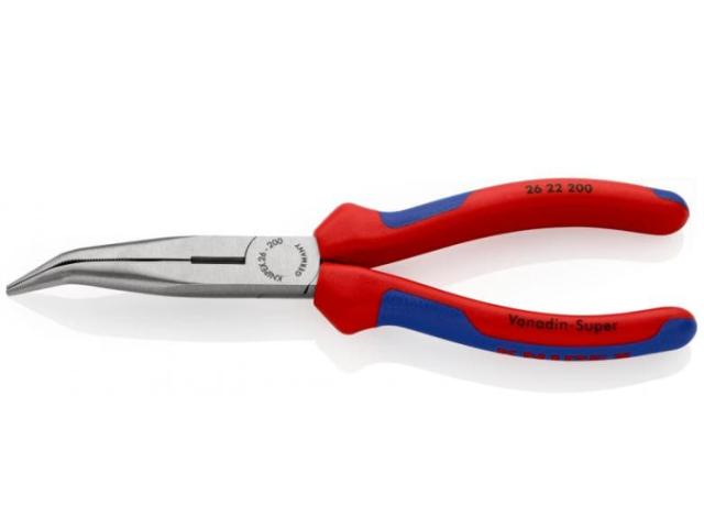 KNIPEX 2622200 kliešte polguľaté s čepieľkami